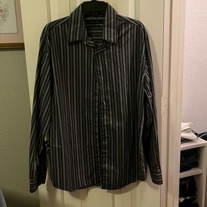 Mens XL Black Button Down Shirt